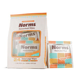 Norms Big Sheets Medicated Hemorrhoid Wipes – Wipe Outs (Individually Wrapped)
