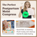 Norms Big Sheets Medicated Wipe for postpartum care, jumbo size compress for soothing relief, gentle and effective.
