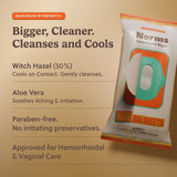 Norms Big Sheets Medicated Hemorrhoid Wipes (48ct)