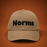 Norms Classic Dad Hat – Cream | Washed Cotton Strapback Cap