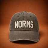 Norms Classic Dad Hat – Black | Washed Cotton Strapback Cap