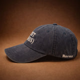 First Class Dad Hat – Washed Indigo Norms Cap | Adjustable Strapback